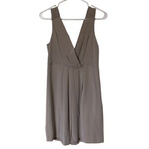 J. Crew Gray Silk Aveline Sleeveless Dress Size 8